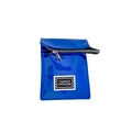 Piccola borsa a tracolla in vernice blu reale per bambini con toppa moda - Blu