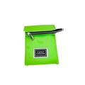 Petit sac à bandoulière en cuir verni vert fluo pour enfants avec étiquette tendance - Vert Fluorescent