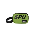 Mini borsa a tracolla per bambini in tela verde mela con stampa SPU e SPORT nera - Verde