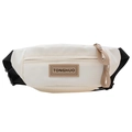 Off-white crossbodytas voor kinderen met TONGHUO-merkpatch en zwarte verstelbare riem - Wit