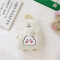 Sac à dos lapin blanc en peluche pour tout-petits avec longues oreilles en 3D - Lapin / Blanc