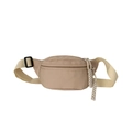 Minimalist beige crossbody chest bag for kids featuring a durable rope zipper pull design - Khaki