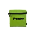 Green trendy kids dual-use crossbody bag with bold Freedom letter print and zipper - Green