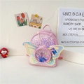 Roze glitter rugzak voor kinderen met Frozen Elsa print en iriserende vlindervleugels - Roze