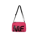 Kids sporty crossbody bag in vibrant rose red canvas with black ME lettering pattern - Rose Pink
