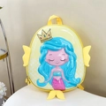 Zaino rigido a sirena giallo per bambini piccoli con simpatici dettagli di pinne in 3D - Giallo