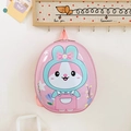 Sac à dos rigide rose en forme d'œuf avec lapin mignon pour petite fille - Lapin Rose
