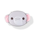 Simpatica borsa a tracolla a forma di elefante per bambini con orecchie rosa e finitura grigia - Elefante
