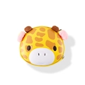 Simpatica borsa a tracolla gialla a giraffa per bambini con orecchie di peluche e zip - Cervo