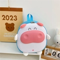 Sac à dos cochon bleu et rose avec membres en peluche pour filles de maternelle - Cochon Bleu
