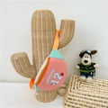 Marsupio rosa e verde menta per bambini con stampa superstar e tracolla arancione vivace - Rosa