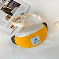 Marsupio alla moda per bambini in giallo e grigio con tracolla regolabile - Giallo