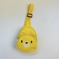 Marsupio bimbo giallo in tela con simpatico orsetto e tracolla regolabile nera - Giallo
