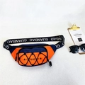 Sac de poitrine de sport pour garçon bleu marine et orange avec imprimé de lettres stylé - Orange