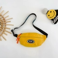 Marsupio sportivo giallo per bambini con tracolla regolabile e cerniera arancione - Giallo