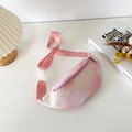 Kinder-Gürteltasche mit rosa Farbverlauf aus PU-Leder und verstellbarem Riemen - Rosa