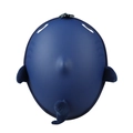 Zaino a forma di squalo blu scuro per bambini con guscio rigido e pinne in peluche - Blu scuro