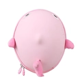 Zaino squalo rosa per bambini a guscio rigido con pinne 3D e dettagli decorativi - Rosa