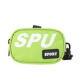 Mini borsa sportiva verde fluorescente per bambini con tracolla regolabile e stampa SPU - Verde