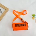 Borsa a tracolla cilindrica arancione per bambini con stampa di lettere LIMERANCE - Arancione