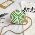 Simpatica borsa a tracolla beige per bambini a forma di lumaca con guscio a spirale - Piccola Lumaca
