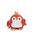 Joli sac bandoulière pingouin rouge pour enfants avec détail cœur et ventre blanc - Rouge