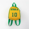 Kinder-Sportrucksack in Gelb und Grün mit Neymar JR 10 Fußball-Trikot-Design - Gelb