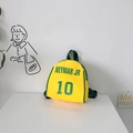 Gele en groene mini rugzak voor kinderen in voetbalstijl met Neymar Jr 10 print - Geel