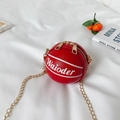 Sac bandoulière tendance pour enfants en similicuir rouge en forme de basket - Rouge