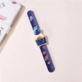 Kinder-Schnapparmbanduhr mit Astronauten-Motiv, Weltraumraketen und Planeten-Design - Königsblau
