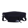 Bolso de pecho negro para niños de lona con correa ajustable y logotipo deportivo - Negro