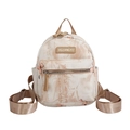 Beiger Mini-Rucksack mit chinesischer Kalligraphie und Schmetterlingsdruck für Kinder - Khaki