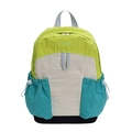 Large capacity primary school backpack in green and grey color blocking nylon - Small / Green
