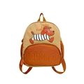 Zaino per bambini beige e arancione con cucciolo di cartone e scritta Cool Dog - Arancione