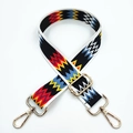 Tracolla regolabile in tela colorata con ganci metallici dorati per borse da donna - Onde Colorate