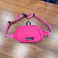Kids quick-dry sports waist bag in vibrant rose red color with adjustable strap - Rose Red