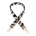 Adjustable leopard print camouflage handbag strap with gold swivel hooks and metal buckle - Gold Buckle / Pink Camo