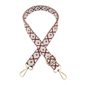 Ethnic style colorful geometric pattern strap with high density canvas and gold hooks - Style B-7