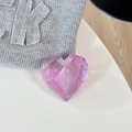 Macro detail of 3D purple laser heart phone socket with sparkling glitter texture - Adhesive Grip / Phantom Purple
