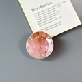 Macro detail of dopamine-colored crystal phone grip with multi-faceted diamond cut texture - Adhesive-Large Round Rhinestone-Pink
