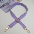 Tracolla regolabile in cotone viola con moschettoni dorati per borse da donna - Viola