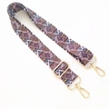 Ethnic wide adjustable replacement shoulder strap with colorful geometric triangles - Pyramid