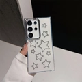 Glitzernde Sternen-Hülle für Samsung S25 Ultra mit glänzenden Strassstein-Verzierungen - Galvanisierter Rahmen-Strass Stern-Weißer Zirkon / Samsung A16