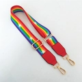 Verstelbare regenboog tasriem met sterrenpatroon en gouden metalen draaibare haken - Stijl 1 Gouden Gesp