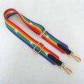 Verstelbare regenboog tasriem met sterpatronen en gouden fittingen - Stijl 2 Gouden Gesp