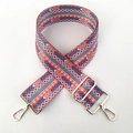 Ethnic bohemian style adjustable guitar bag strap with colorful geometric patterns - US 8