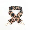 Adjustable leopard print shoulder strap for handbags with elegant gold metal buckles - No. 6 Green