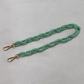 Mint green thick acrylic chain strap with gold metal lobster clasps for bags - 60CM / Light Green