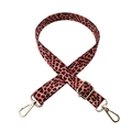 Correa ajustable con estampado de leopardo y hebillas doradas para bolsos de mano - Estampado de leopardo