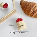 Lustiger 3D-Tomatensnackbeutel-Handyhalter mit kreativem Miniatur-Design aus Harz - Tomatenform